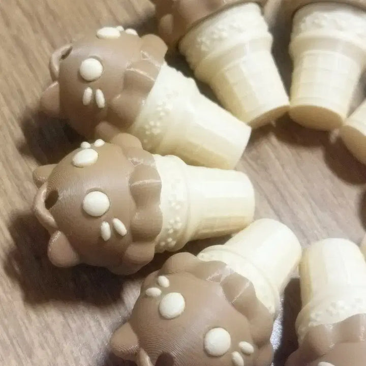 [BUNJANG] Choco Vanilla Gelato Cat Ice Cream Clicker Click Coffee Jet Toy Keycap / (한정판매)초코바닐라젤라또고양이아이스크림 클리커클릭커피젯토이키캡3D장난감