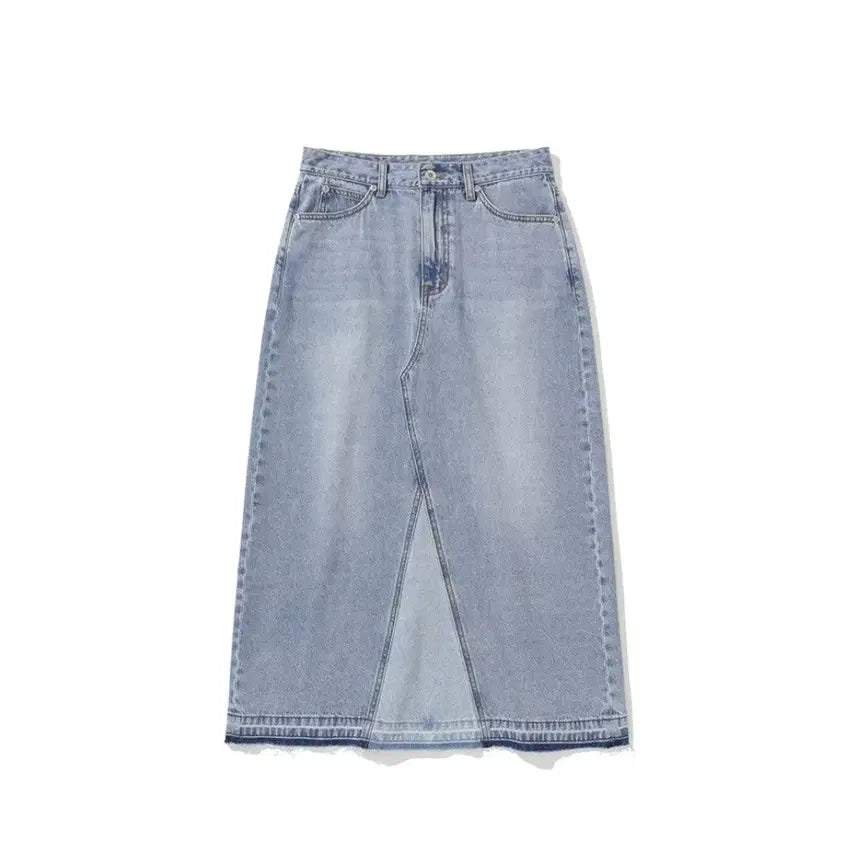 [BUNJANG] Uniform Bridge Denim Long Skirt / 유니폼브릿지 데님 롱 스커트 55