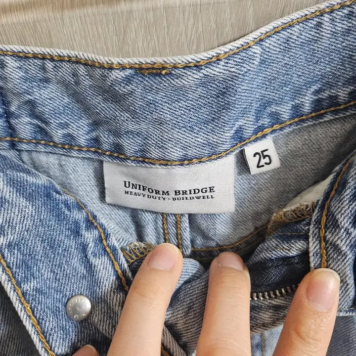 [BUNJANG] Uniform Bridge Denim Long Skirt / 유니폼브릿지 데님 롱 스커트 55