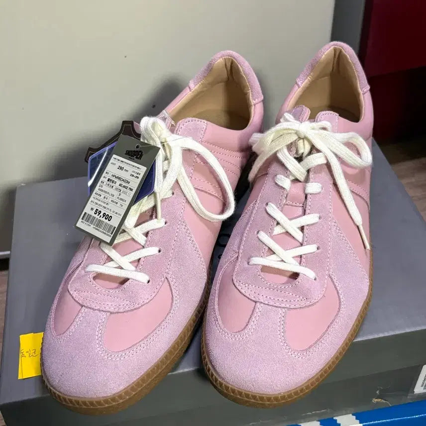 [BUNJANG] Shoopen Pink German Army Sneakers / 슈펜 핑크 독일군 스니커즈 290mm
