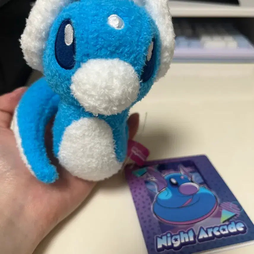 [BUNJANG] Pokemon Center Dratini Night Arcade Mascot Plush / 포켓몬센터 미뇽 나이트 아케이드 마스코트