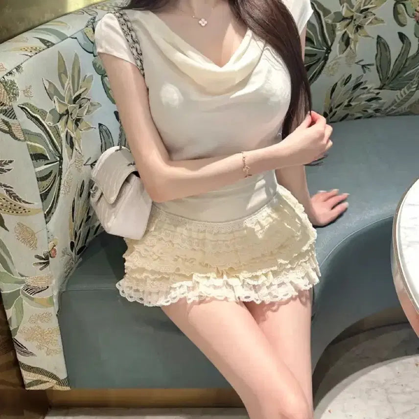 [SOLD OUT] 이브빈 실키 드레이프 블라우스