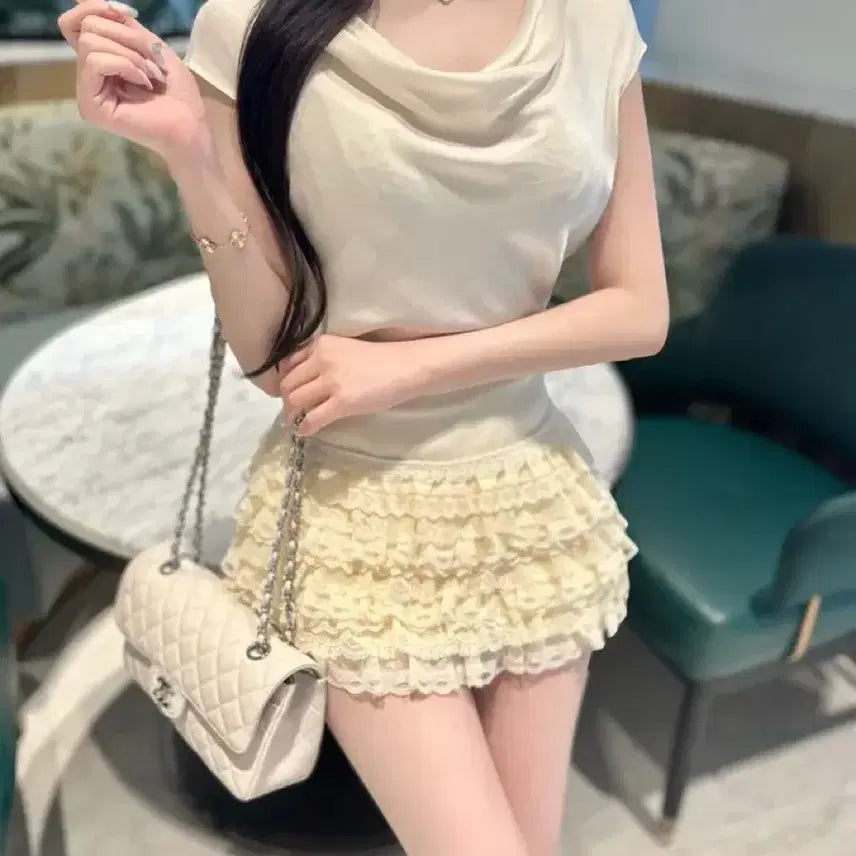 [SOLD OUT] 이브빈 실키 드레이프 블라우스