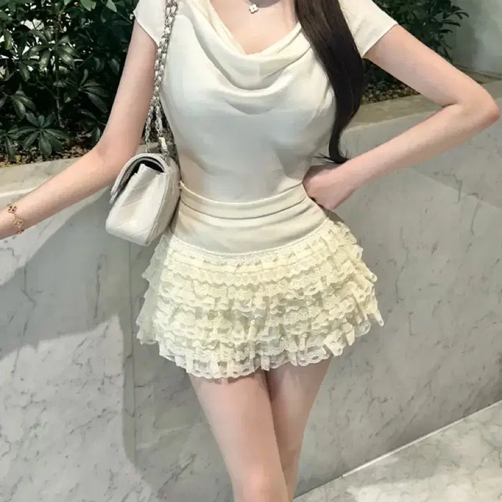 [SOLD OUT] 이브빈 실키 드레이프 블라우스