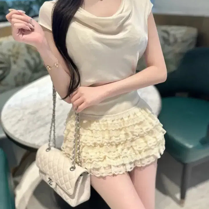 [SOLD OUT] 이브빈 실키 드레이프 블라우스