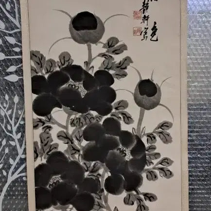 [BUNJANG] Oriental Painting Peony Ink Painting / 동양화 모란도 묵화