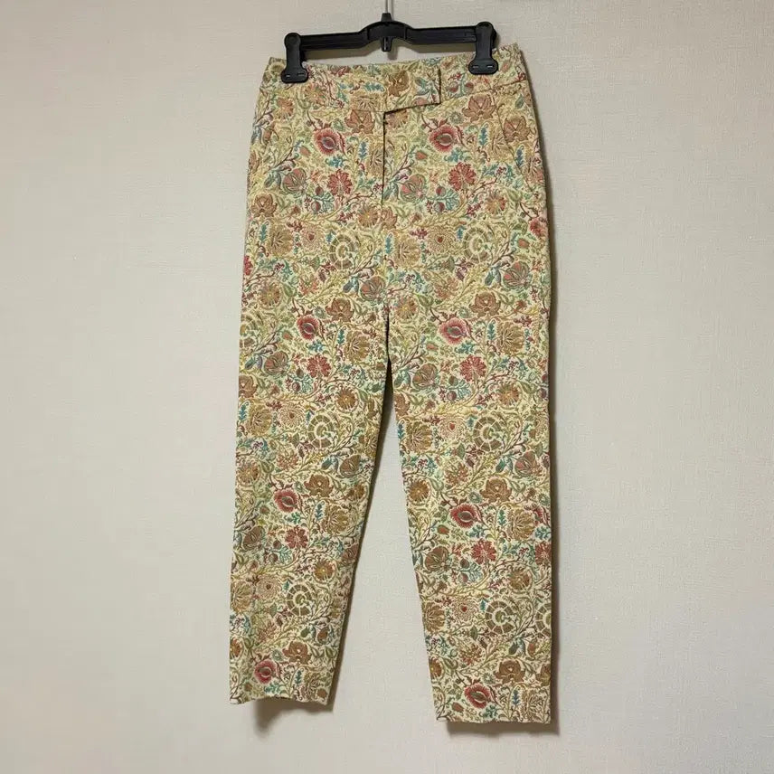 [BUNJANG] Romantica Soul Gold Byzantine Jacquard Pants / 로만티카소울 플라워 패턴 자수 자카드 팬츠 골드비잔틴바지금사페이즐리슬랙스