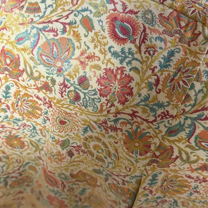 [BUNJANG] Romantica Soul Gold Byzantine Jacquard Pants / 로만티카소울 플라워 패턴 자수 자카드 팬츠 골드비잔틴바지금사페이즐리슬랙스