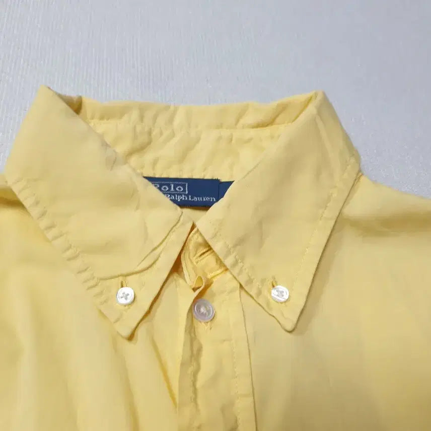 [BUNJANG] Polo Ralph Lauren Yellow Long Shirt / 폴로 랄프로렌 옐로우 롱 셔츠 남방 여성95~100