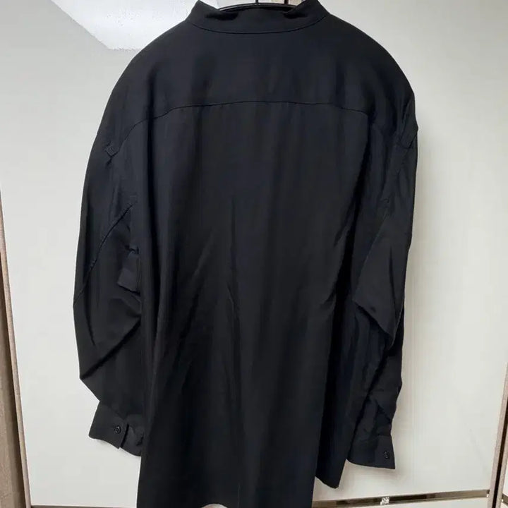 [BUNJANG] Uniqlo U Stand Collar Shirt - Black / 유니클로u 스탠드 칼라 셔츠 블랙