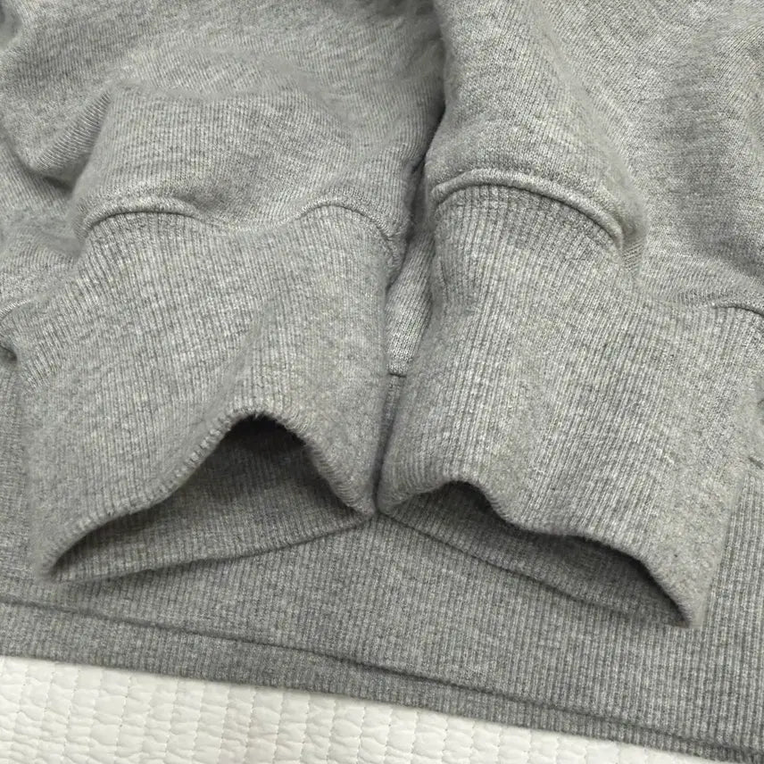 [BUNJANG] Dunst Logo Patch Hoodie Melange Gray L / 던스트 로고 패치 후드티 멜란지 그레이 L