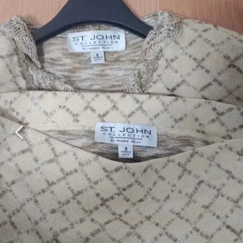 [BUNJANG] ST. JOHN Frill Detail Cardigan Set / ST.JOHN 프릴 장식 가디건 셋업