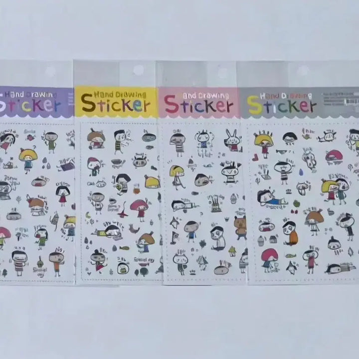 [BUNJANG] Hand-Drawn Stickers / 고전 손 드로잉 스티커