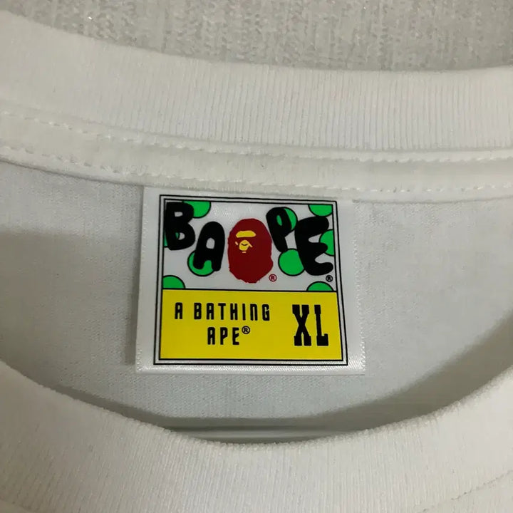[BUNJANG] BAPE Baby Milo Heart T-shirt White / [XL] 베이프 하트 베이비 마일로 티셔츠 화이트