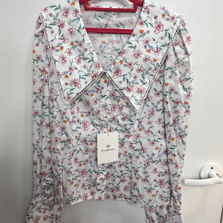[BUNJANG] Semeu Adieu Fantasia Floral Lace Blouse / 쎄무아듀Fantasia lapel full bloom blouse M