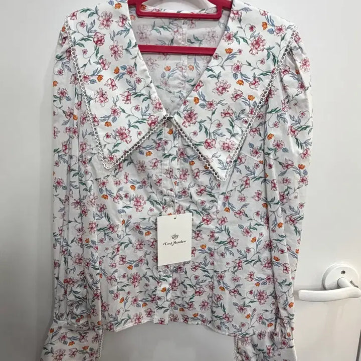 [BUNJANG] Semeu Adieu Fantasia Floral Lace Blouse / 쎄무아듀Fantasia lapel full bloom blouse M