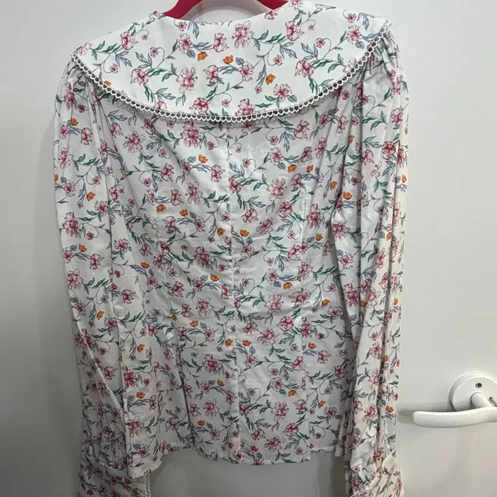 [BUNJANG] Semeu Adieu Fantasia Floral Lace Blouse / 쎄무아듀Fantasia lapel full bloom blouse M