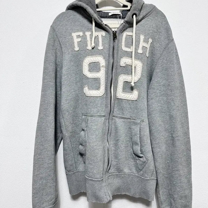 [BUNJANG] Abercrombie Grey Hooded Zip-up / 아베크롬비 회색 후드집업