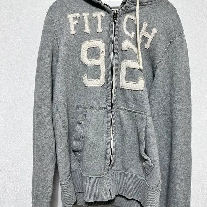 [BUNJANG] Abercrombie Grey Hooded Zip-up / 아베크롬비 회색 후드집업