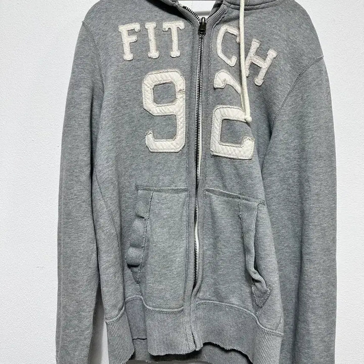 [BUNJANG] Abercrombie Grey Hooded Zip-up / 아베크롬비 회색 후드집업