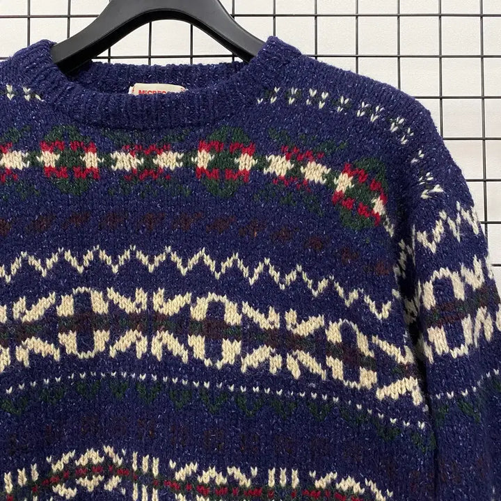 [BUNJANG] McGregor Wool Pattern Knit Sweater / <L> 맥그리거 울 패턴 니트