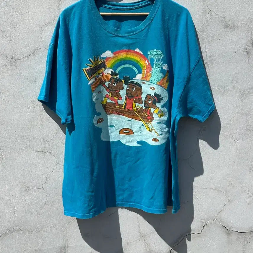 [BUNJANG] WRESTLEMANIA Vintage Blue T-shirt / [3XL] WRESTLEMANIA 블루톤 빈티지 반팔 티셔츠