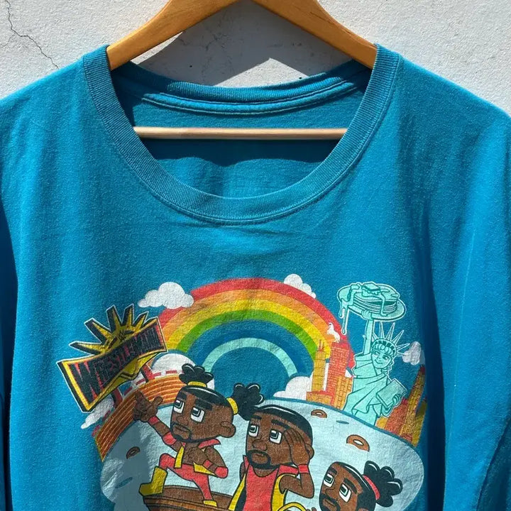 [BUNJANG] WRESTLEMANIA Vintage Blue T-shirt / [3XL] WRESTLEMANIA 블루톤 빈티지 반팔 티셔츠