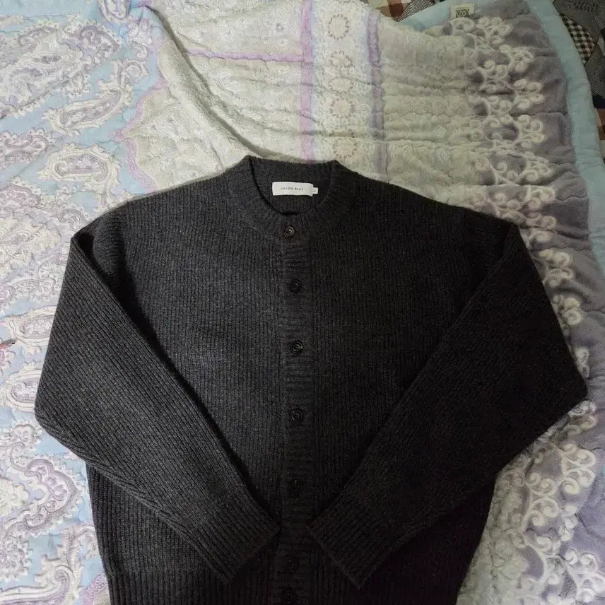 [SOLD OUT] (M) 유니온블루 스트럭처드 크롭 가디건 차콜