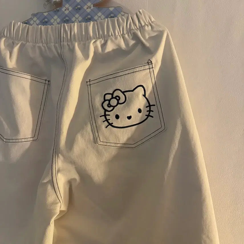 [SOLD OUT] 키티 자수 바지 팬츠 빈티지