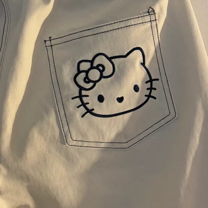 [SOLD OUT] 키티 자수 바지 팬츠 빈티지