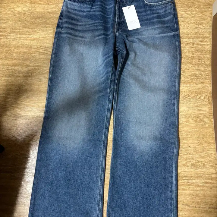 [SOLD OUT] 자라 / 배기 플레어 핏 데님 팬츠 블루 / 44