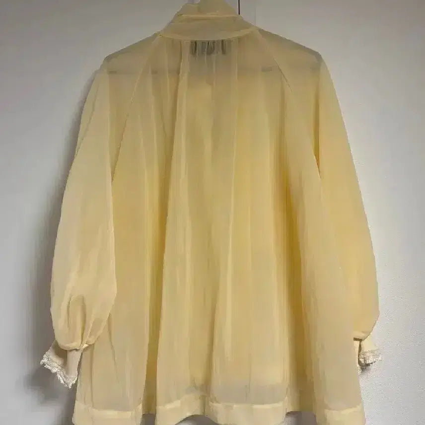 [BUNJANG] Lanvin Yellow Sheer Shirt Jacket / 새거) 랑방  옐로우 시스루 셔츠 자켓 점퍼