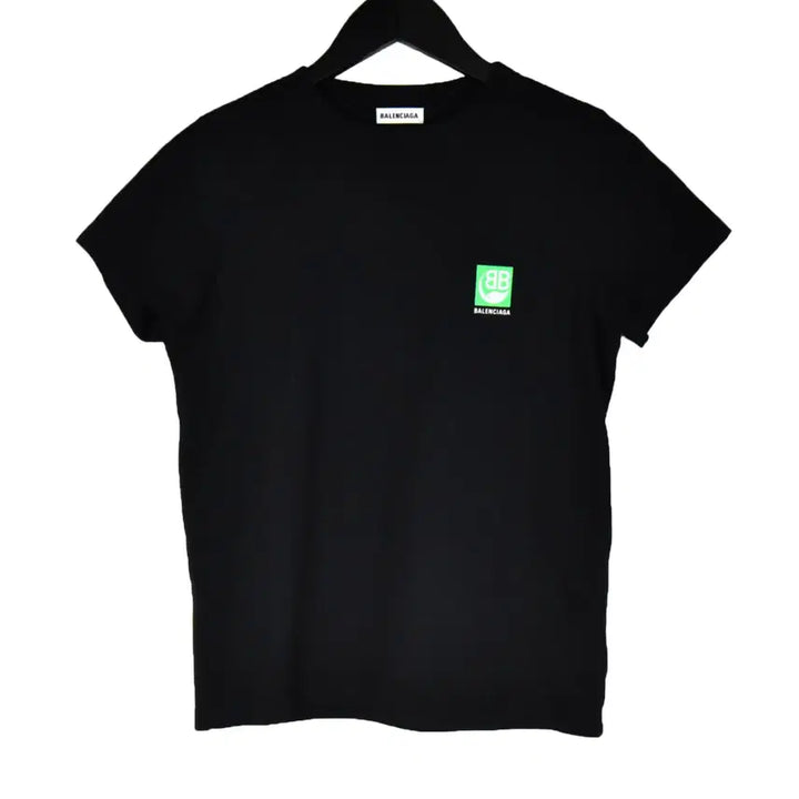 [BUNJANG] Balenciaga Green Logo Short Sleeve T-shirt / S발렌시아가 그린 로고 반팔