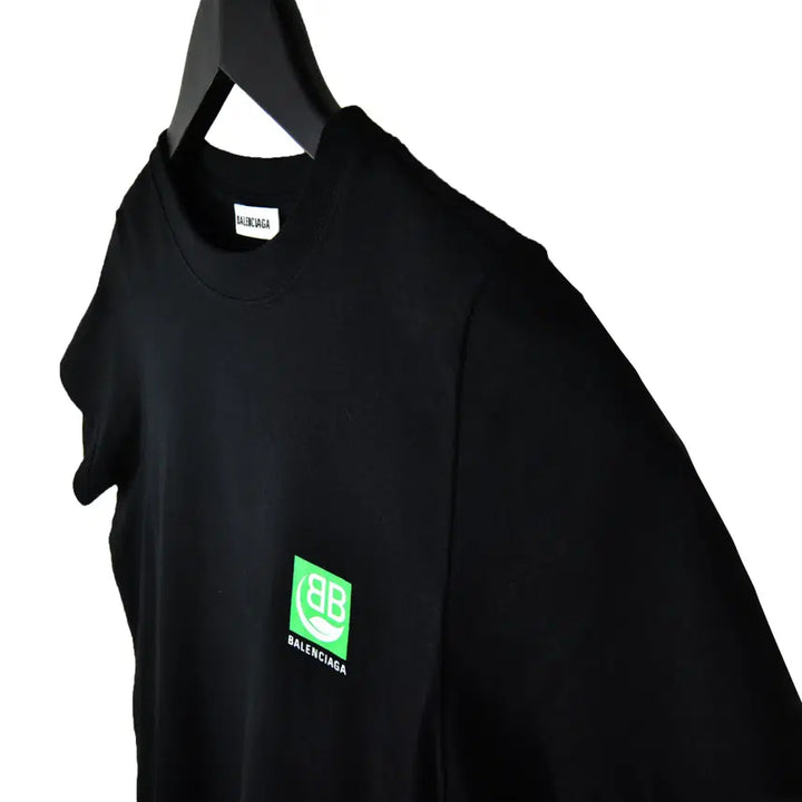 [BUNJANG] Balenciaga Green Logo Short Sleeve T-shirt / S발렌시아가 그린 로고 반팔