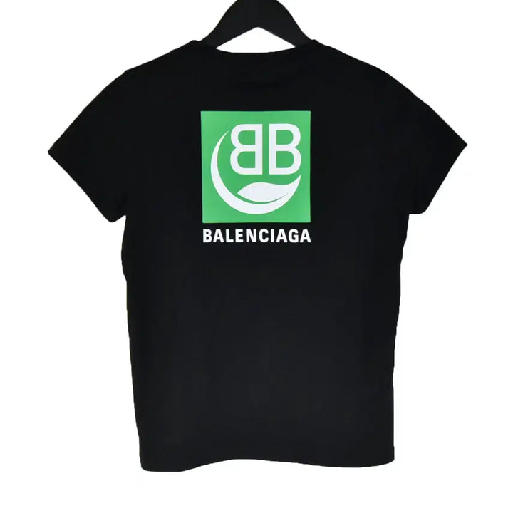 [BUNJANG] Balenciaga Green Logo Short Sleeve T-shirt / S발렌시아가 그린 로고 반팔