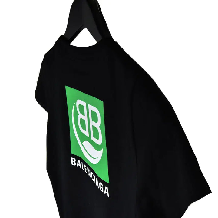 [BUNJANG] Balenciaga Green Logo Short Sleeve T-shirt / S발렌시아가 그린 로고 반팔