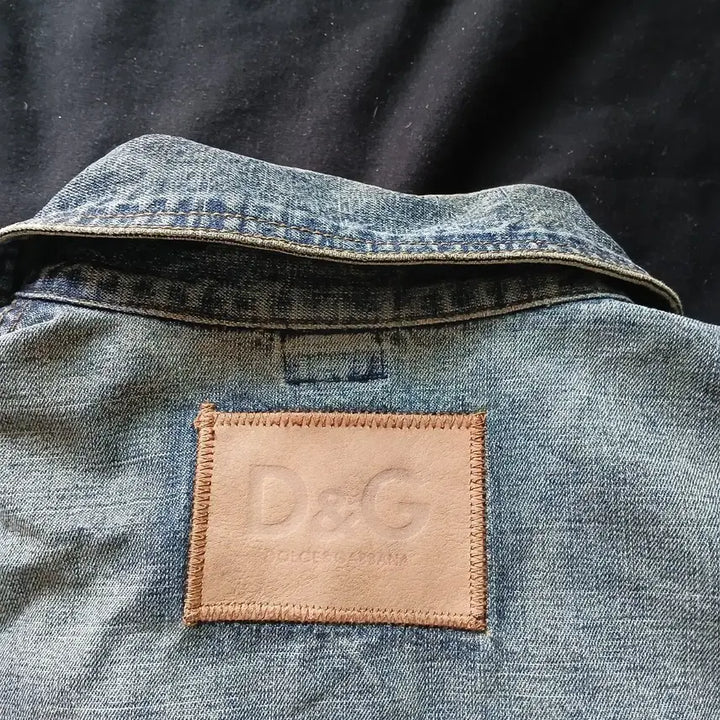 [BUNJANG] Dolce &amp; Gabbana Vintage Denim Jacket / 돌체앤가바나  빈티지 데님 자켓 브라운 워싱 이탈리아 삼선 포인트