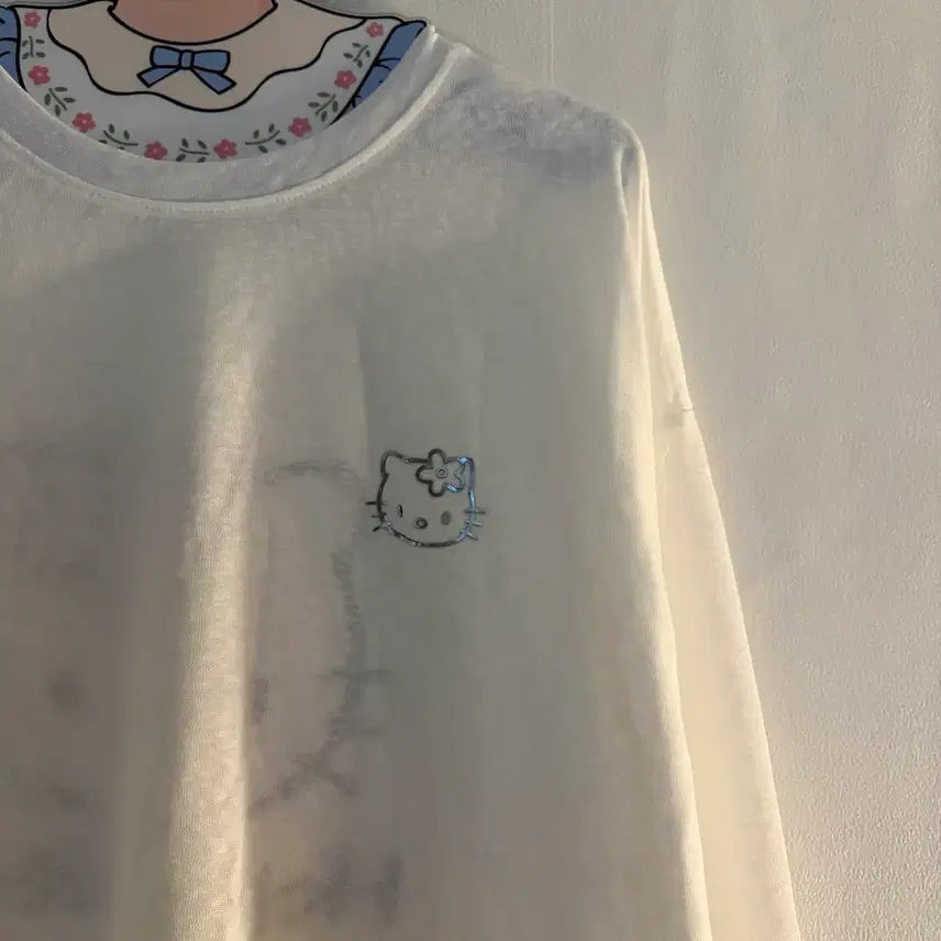 [BUNJANG] Kitty Vintage Long Sleeve T-shirt / 키티 긴팔티 빈티지