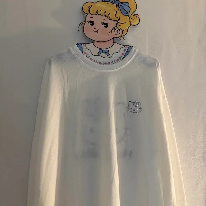 [BUNJANG] Kitty Vintage Long Sleeve T-shirt / 키티 긴팔티 빈티지