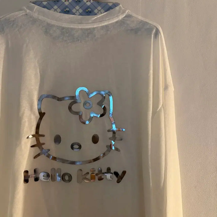 [BUNJANG] Kitty Vintage Long Sleeve T-shirt / 키티 긴팔티 빈티지