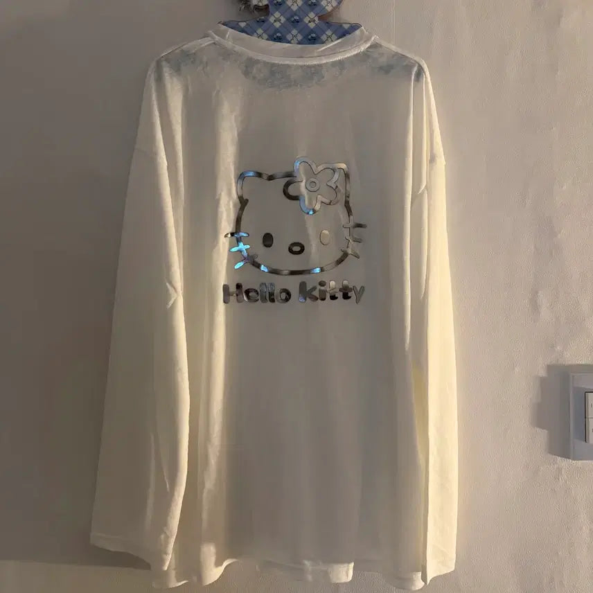 [BUNJANG] Kitty Vintage Long Sleeve T-shirt / 키티 긴팔티 빈티지