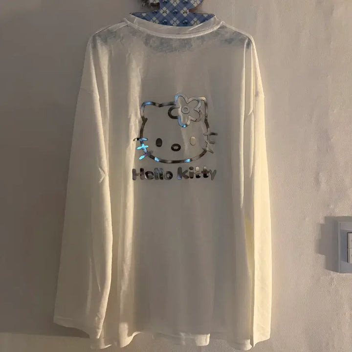 [BUNJANG] Kitty Vintage Long Sleeve T-shirt / 키티 긴팔티 빈티지
