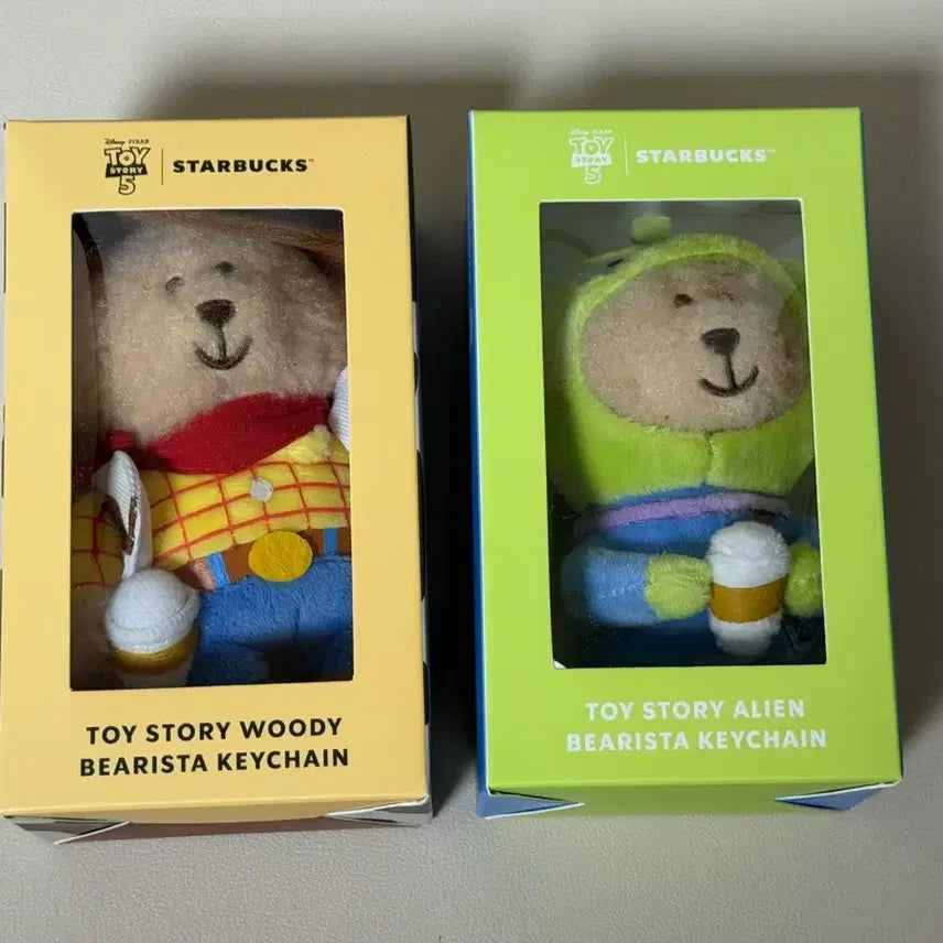 [SOLD OUT] 스타벅스 토이스토리 베어리스타 키링 우디 + 알린