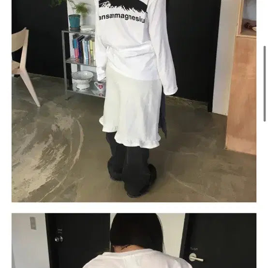 [BUNJANG] 탄산마그네슘 롱슬리브 화이트 블랙 새상품/교환 / 탄산마그네슘 롱슬리브 화이트 블랙 새상품/교환