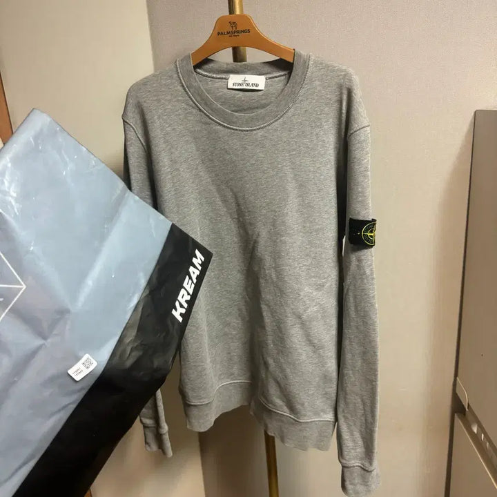 [BUNJANG] Stone Island Gray Crewneck Sweatshirt / [정품 , 크림구매] 스톤아일랜드 맨투맨 그레이