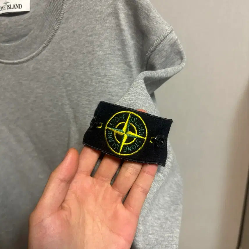 [BUNJANG] Stone Island Gray Crewneck Sweatshirt / [정품 , 크림구매] 스톤아일랜드 맨투맨 그레이