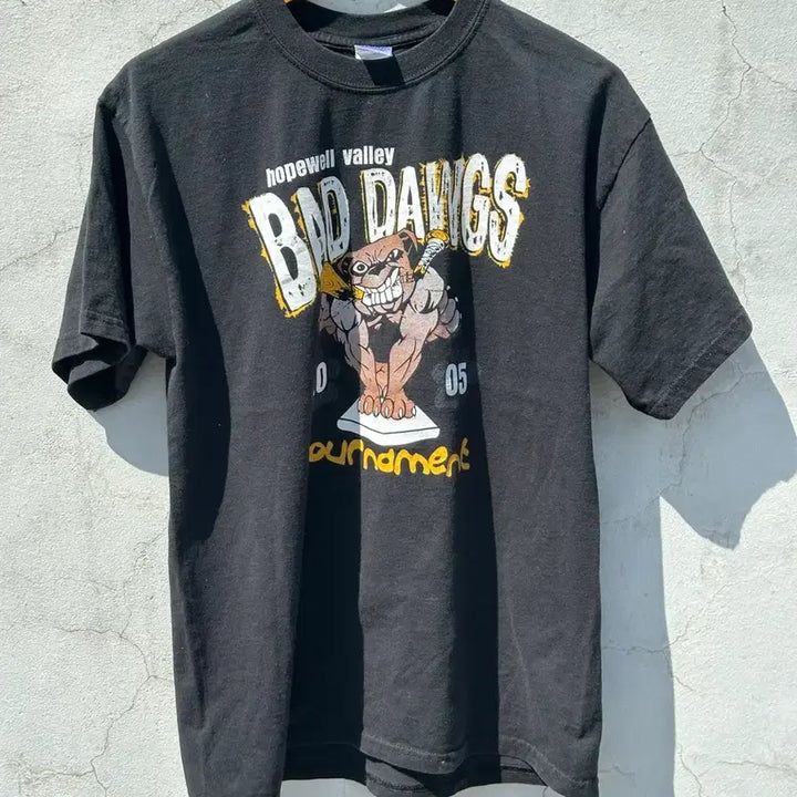 [BUNJANG] [M] GILDAN BAD DAWGS 블랙 빈티지 반팔 티셔츠 / [M] GILDAN BAD DAWGS 블랙 빈티지 반팔 티셔츠