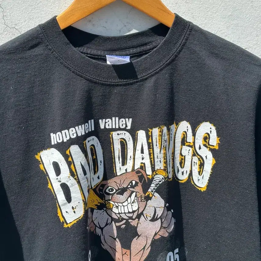 [BUNJANG] [M] GILDAN BAD DAWGS 블랙 빈티지 반팔 티셔츠 / [M] GILDAN BAD DAWGS 블랙 빈티지 반팔 티셔츠