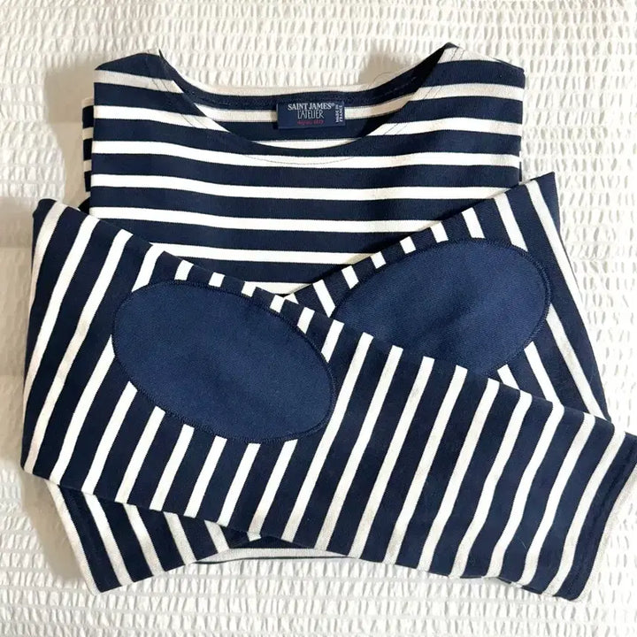[BUNJANG] Saint James Patch Long Sleeve Shirt / 세인트제임스 패치 긴팔