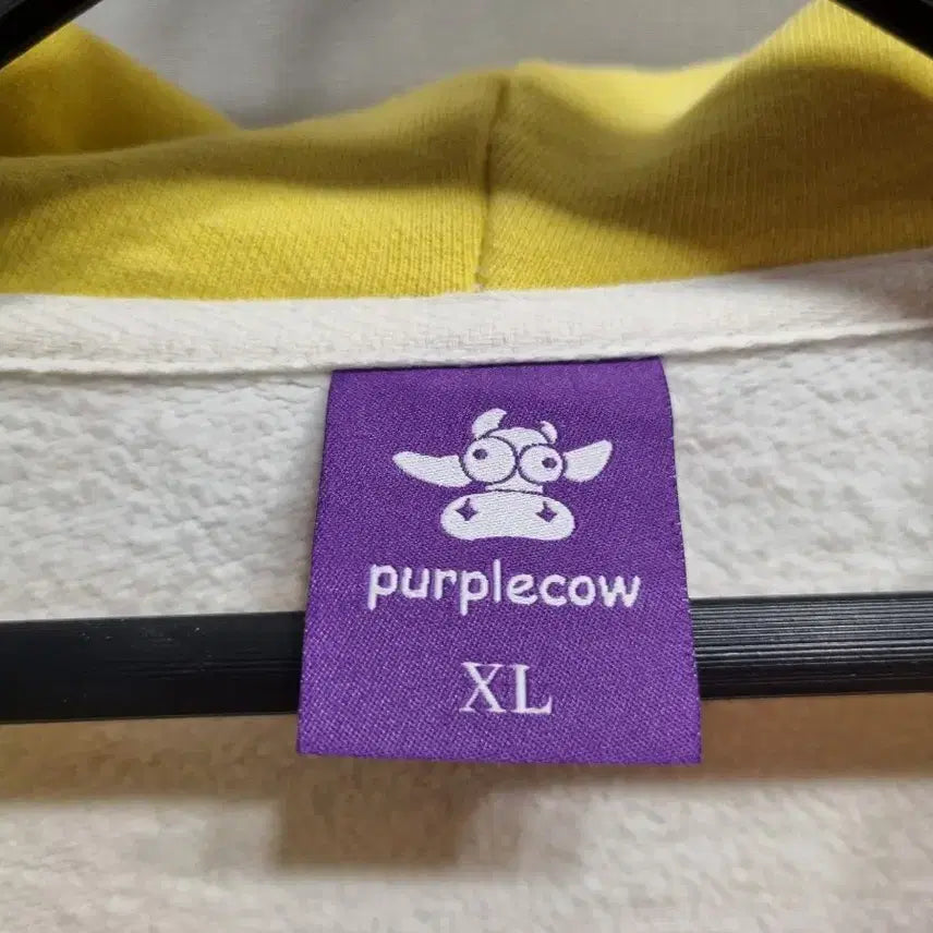 [BUNJANG] puplecow 옐로우 체크 후드 집업 / puplecow 옐로우 체크 후드 집업